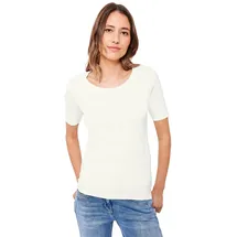 Cecil Basic T-Shirt mit Rundhals in Unifarbe