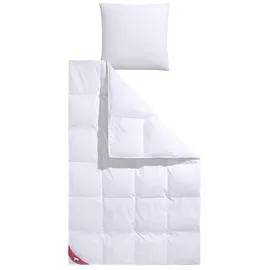 RIBECO Federbettdecke RIBECO "Emily", weiß, B:135cm L:200cm, Bezug: 100% Baumwolle. Füllung: 100% Federn, Bettdecken, Mit über 600 positiven Kundenbewertungen