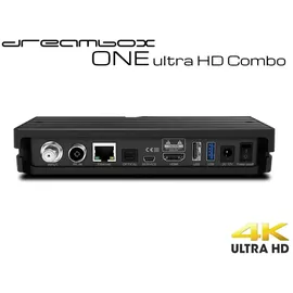 DreamBox One Combo Ultra HD BT 1x DVB-S2X MIS / 1xDVB-C/T2 Tuner 4K 2160p E2 Linux Dual WiFi H.265 HEVC
