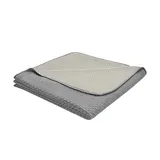IBENA Wohndecke Sommerdecke - grau , Baumwollmischgewebe , Maße cm B: 150