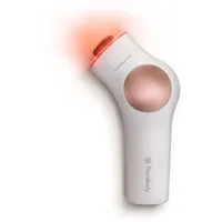 Therabody TheraFace PRO | 6-IN-1 Gesichtspflege perkussive Therapiemassage - Mikrostrom - Blaue & Rote LED von Therabody (Weiß)