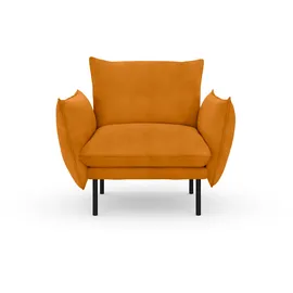 Home Affaire Sessel HOME AFFAIRE "Stine Cocktailsessel", gold (goldfarben), B:96cm H:86cm T:86cm, Struktur (100% Polyester);Struktur weich (85% Polyester/15% Nylon);Samtoptik (100% Polyester), Sessel, Sessel, Besonderes Design durch Kissenoptik und Keder, by Morten