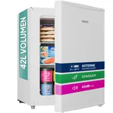 Heinrich ́s Mini Gefrierschrank 42L bis zu -22°C klein, mini, leise: 40db Gefrierbox; wechselbarer Türanschlag; mini Tiefkühltruhe,4Sterne Gefrierfach,Tiefkühlschrank,perfekt für Büro/Camping/Outdoor