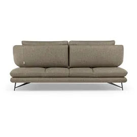 Calia Italia 2,5-Sitzer CALIA ITALIA "Cezanne, elegant und bequem, aufwendige Detailverarbeitung", beige (44 beige), B:195cm H:90cm T:109cm, Sofas, im Strukturbezug, wahlweise mit Sitztiefenverstellung