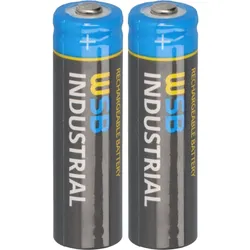 2x WSB Industrial IFR 14500 AA Solar Akku LiFePO4 3,2V 600mAh