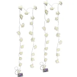 LED-Lichterkette I.GE.A. "Rose", weiß, Ø:6cm, Lichterketten
