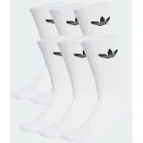 adidas Trefoil Cushion Crew Socken 6 Paar Weiß 40-42