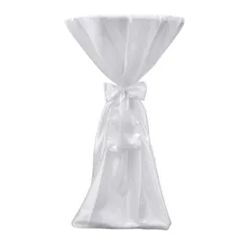 vidaXL 2 x Tischhusse Stehtischhusse weiß 70 cm