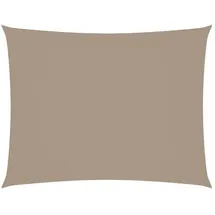 vidaXL Sonnensegel Oxford-Gewebe Rechteckig 4x6 m Taupe