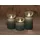 coen bakker LED-Kerze 10 cm 12,5 cm 15 cm grau