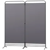 Angel Living Paravent 2 Teilig klappbarer Raumteiler, freistehende Sichtschutzwand (2 St), ür Büro, Balkon, Schlafzimmer und Garten, 162x180cm grau