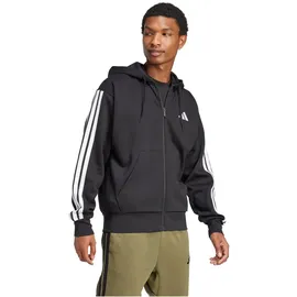 adidas Essentials 3-Streifen Kapuzensweatjacke Herren Schwarz/Weiß 4XL