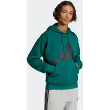 adidas Essentials Big Logo French Terry Kapuzenpullover Collegiate Green / Black L