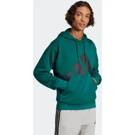 adidas Essentials Big Logo French Terry Kapuzenpullover Collegiate Green / Black L