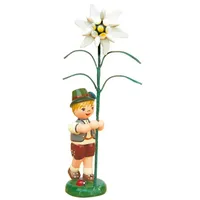 Hubrig Volkskunst GmbH Hubrig-Volkskunst Blumenjunge mit Edelweiß * Höhe
