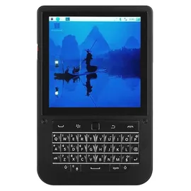 BerryBase HackberryPi CM5 Linux Cyberdeck Taschencomputer, 4 Touch-Display, Tastatur-Maus, 5000 mAh