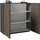 Home Affaire Highboard Vega 120 x 126 x 43 cm Schwarz / Grau