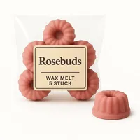 Duftmelt Rosebuds - Zarte Rose | 5er Set - Duftwachs | Duftkerzen
