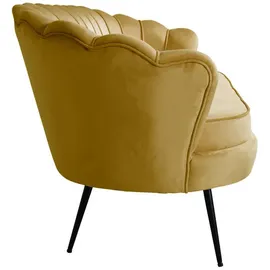 VCM ebuy24 Sofa 3 Personen Velour Curry Gelb