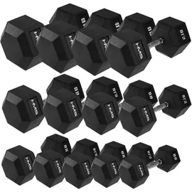 HMS Hex Pro Kurzhantel 16 kg schwarz