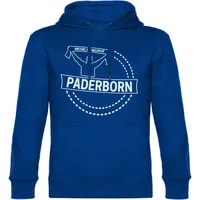Multifanshop Kapuzensweatshirt Paderborn Meine Fankurve Blau M