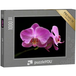 puzzleYOU Puzzle Puzzle 1000 Teile XXL „Die rosa Mondorchidee“, 1000 Puzzleteile, puzzleYOU-Kollektionen Orchideen