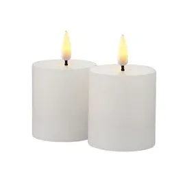 Sirius Sille Mini LED-Kerze 6,5 cm weiß 2 St.