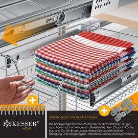 Kesser KESSER® Teleskopschublade Küchenschublade Küchenschrank Korbauszug Schrankauszug Vollauszug Schublade