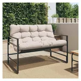 vidaXL Gartenbank 110 x 113 x 0 cm Schwarz