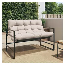 vidaXL Gartenbank 110 x 113 x 0 cm Schwarz