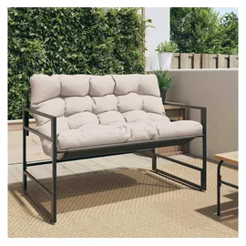 vidaXL Gartenbank 110 x 113 x 0 cm Schwarz