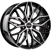 CARMANI 26 Max 7,5 x 19 5 x 120 ET32 MB72,6 Schwarz/Poliert