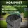 ViD Komposter 360 Liter Schwarz Garten Schnellkomposter