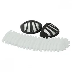 Feinstaub-Schutzclips mit Filtervlies für VARILEX 1800, POLY-PTX 800, ROLEI EF115, Inhalt 2x Kunststoff-Clips & 22x Filtervliese