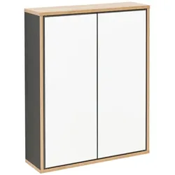 FACKELMANN Spiegelschrank »FINN«, Anthrazit, 2 Türen, BxHxT: 60 x 75 x 20,3 cm - grau