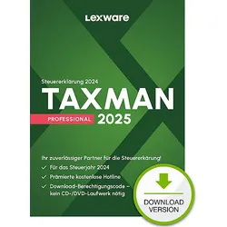 TAXMAN professional 2025 1 Platz Lizenz - [PC]
