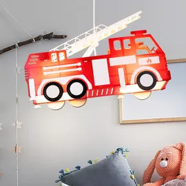 GLOBO LED Feuerwehr Auto Decken Pendel Lampe Leuchte Beleuchtung Kinder- Spiel- Zimmer