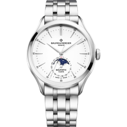 Baume & Mercier Clifton Baumatic 42mm M0A10552 - Warmes Weiß mit Porzellan-Finish,silber - 42mm