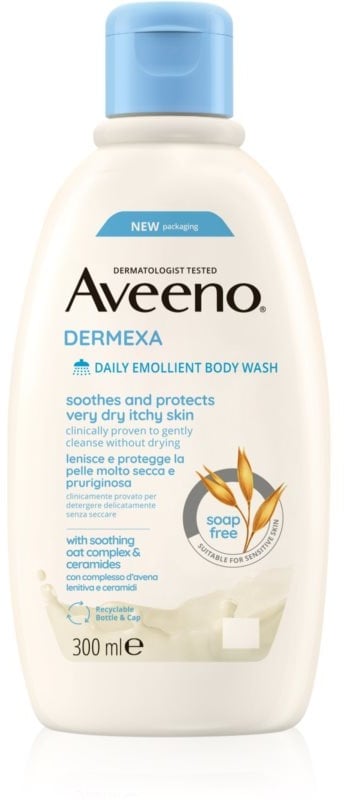 Aveeno Dermexa Daily Emollient Body Wash beruhigendes Duschgel 300 ml