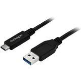 Startech USB 3.0 Kabel, USB-C 3.0 [Stecker]/USB-A 3.0 [Stecker] schwarz, 1m (USB315AC1M)