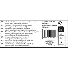 STAMP Skateboard Stitch, blau-grau-grün, 27,5" x 8