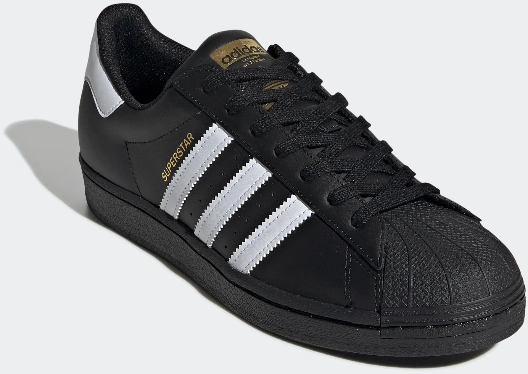Sneaker ADIDAS ORIGINALS "SUPERSTAR" Gr. 42,5, schwarz-weiß (core black, cloud white, core black) Schuhe Schnürhalbschuhe Bestseller