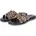 Alycia 31 Alycia 31 leo leo Goat Suede Leather für Damen Pantoletten Beige Rauleder animal Print Leopard Größe 40