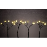 Trendline LED Gartenstecker Sternen H: 60 cm 4 Stück warmweiß Außen mit Timer