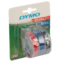 Dymo 3D-Prägebänder rot, 0.9 cm