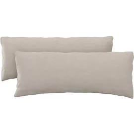 sit&more Polsterauflage 65 x 25 x 10 cm grau 2-tlg.