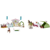 SCHLEICH 42440 Spielset - Freundschaftsturnier (Horse Club), Mix & 42533 Spielset - Horse Club Sarahs Campingausflug (Horse Club), Mix