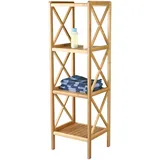 MSV 140624 Modulares Regal Freistehend Bambus