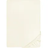 biberna Spannbettlaken Jersey-Elasthan 120 x 200 - 130 x 220 cm beige