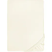 biberna Spannbettlaken Jersey-Elasthan 120 x 200 - 130 x 220 cm beige